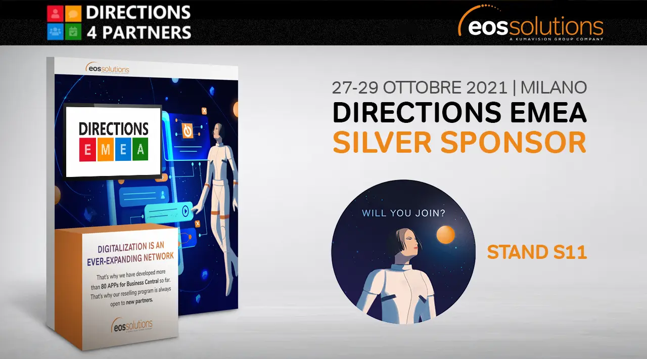 EOS Solutions Silver Sponsor Directions EMEA 2021