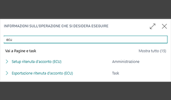 Withholding Tax Certificazioni Uniche For Italy per Business Central: funzionalità dell'app