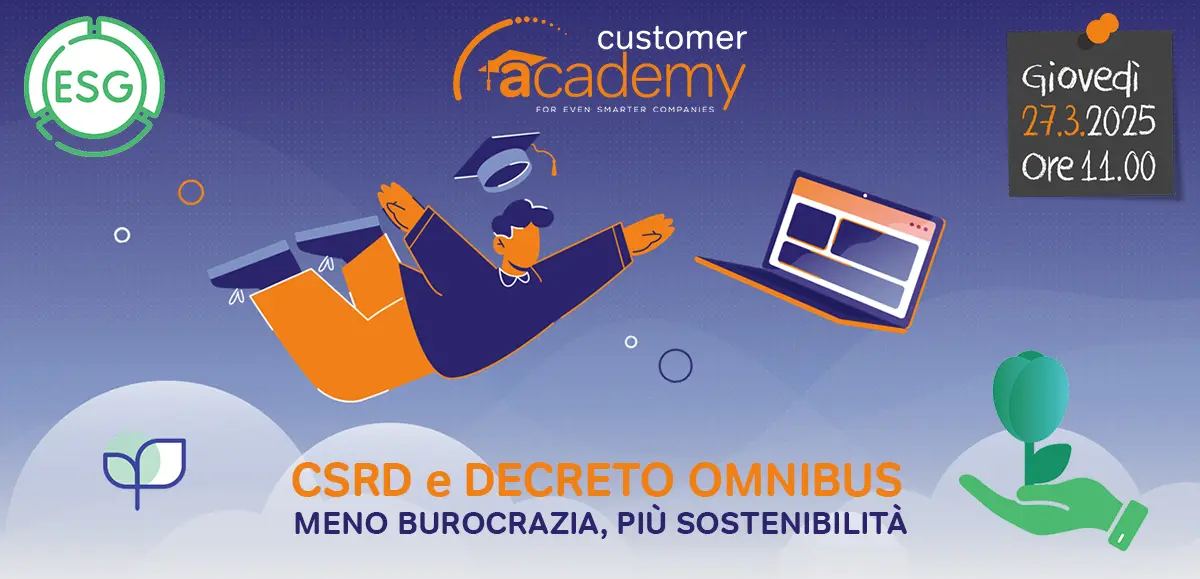 EOS Customer Academy: CSRD e Decreto Omnibus, meno burocrazia, più sostenibilità